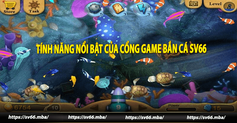 Tính năng nổi bật của cổng game bắn cá sv66